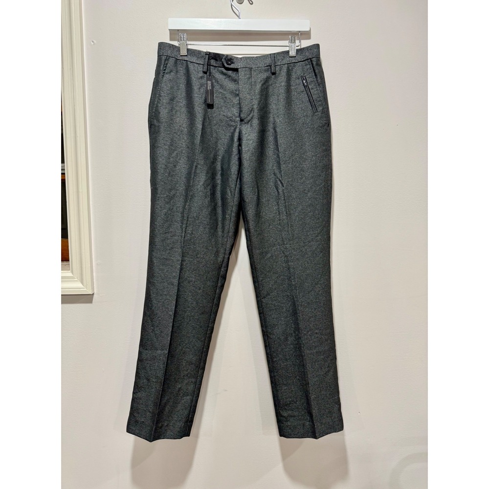 Alberto Cardinali NWT Mens Slim Fit Gray Dress Pants Size 32x30